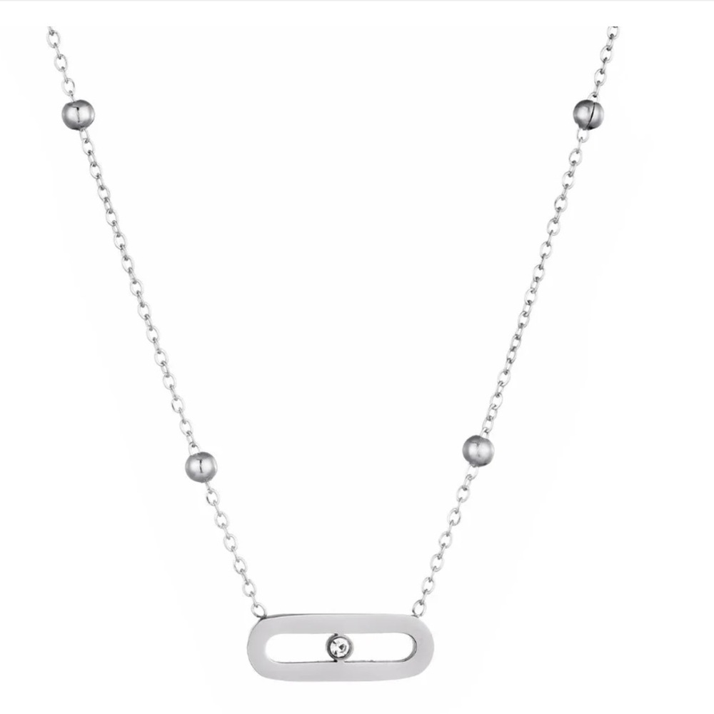 Tarnish Resistant Bar Necklace
